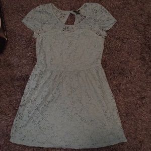 Blue lace dress